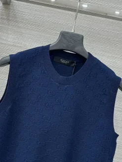 Alternative view of GUCCI Sweaters & Knitwear Cotton Knit (Blue) 36-40 A80202607050549