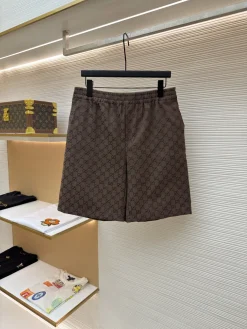 GUCCI Trousers & Shorts Linen Blend (Brown) 44-46-48-50 A90202607120175