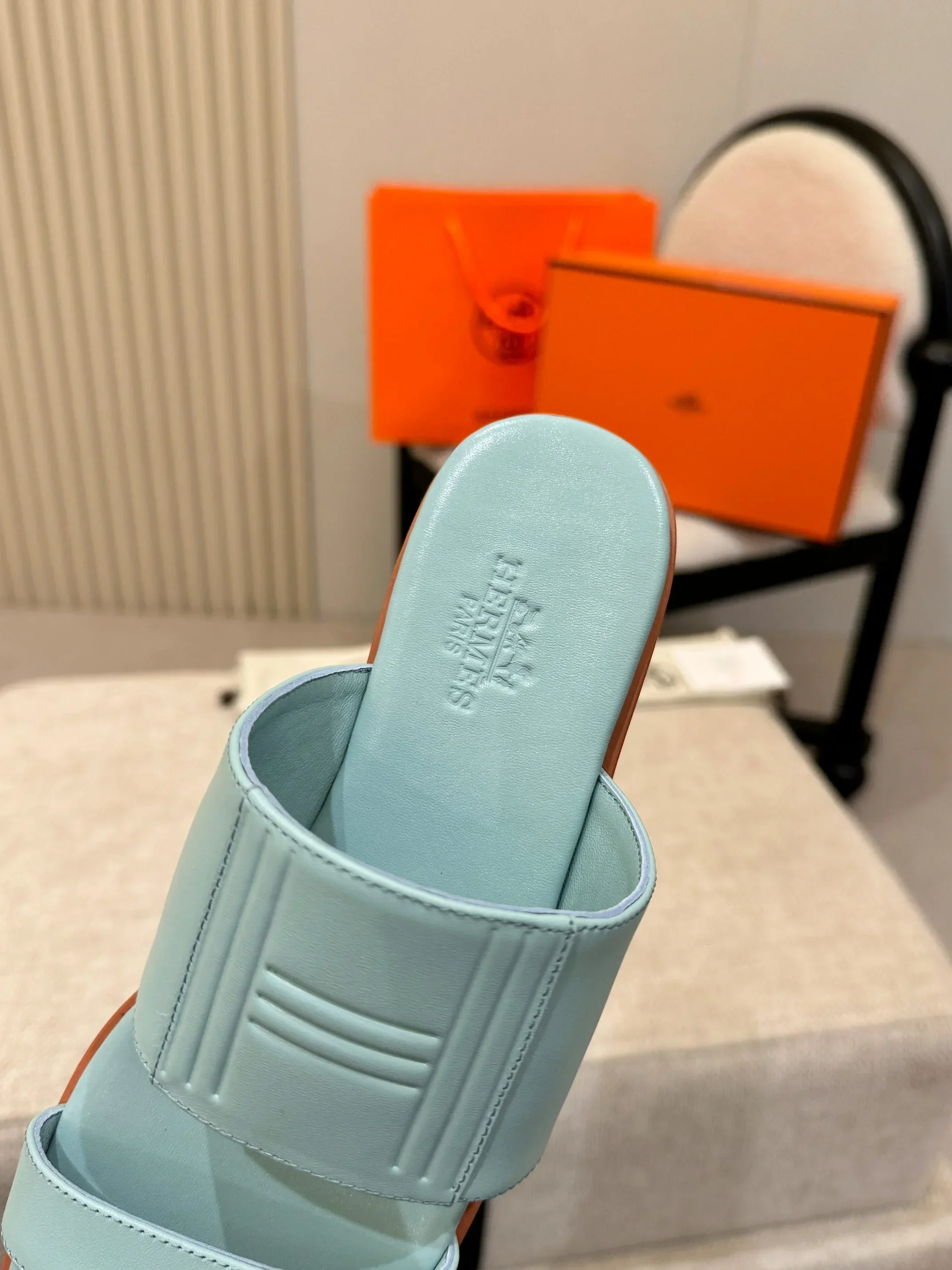 HERMES Slides & Slippers Calfskin (Light Blue) EU35-41 B50202607051150 - Image 10