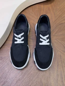 HERMES Sneakers & Trainers Canvas Suede (Black-White) EU39-44 B80202607051380