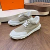 HERMES Sneakers & Trainers Canvas Suede EVA (Beige-White) EU39-44 B80202607051377