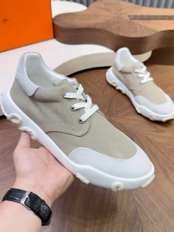 Alternative view of HERMES Sneakers & Trainers Canvas Suede EVA (Beige-White) EU39-44 B80202607051377
