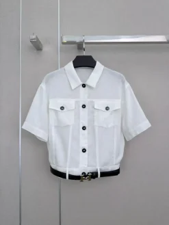 Alternative view of HERMES Suits Cotton (White-Black) S-M-L B95202607051717