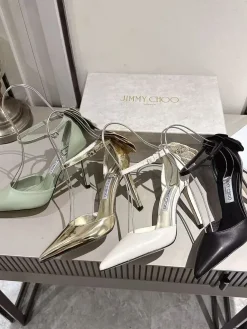 Alternative view of JIMMY CHOO Pumps & Heels Lambskin (Gold-Light Green-White-Black) EU34-39 C00202607050335