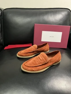 Alternative view of JOHN LOBB Flats & Loafers Suede (Orange) EU39-44 C90202607050343