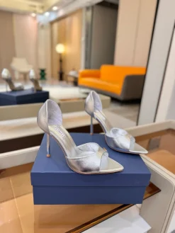 Alternative view of LE SILLA Pumps & Heels Metallic Leather (Silver) EU35-41 B90202607050360