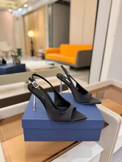 Alternative view of LE SILLA Pumps & Heels Silk (Black) EU35-41 B90202607050376