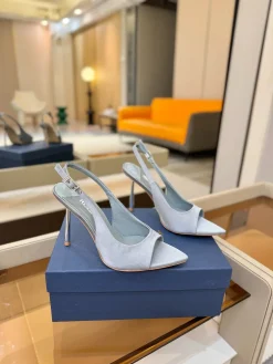 Alternative view of LE SILLA Pumps & Heels Silk (Light Blue) EU35-41 B90202607050356