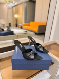 Alternative view of LE SILLA Sandals & Mules Lambskin (Black) EU35-41 B80202607050344