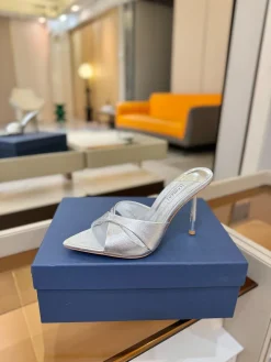 LE SILLA Sandals & Mules Metallic Leather (Silver) EU35-41 B80202607050345