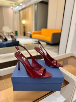 Alternative view of LE SILLA Sandals & Mules Patent Leather (Burgundy) EU35-41 B90202607050371