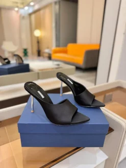 Alternative view of LE SILLA Sandals & Mules Silk (Black) EU35-41 B90202607050378