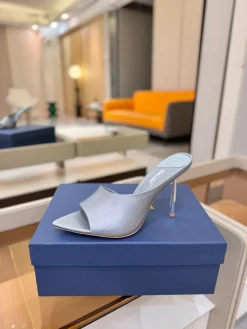 LE SILLA Shoes Satin (Gray) EU35-41 B90202607050381