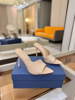 Alternative view of LE SILLA Slides & Slippers Patent Leather (Beige) EU35-41 B90202607050363