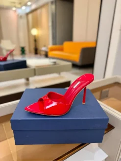 LE SILLA Slides & Slippers Patent Leather (Red) EU35-41 B80202607050352