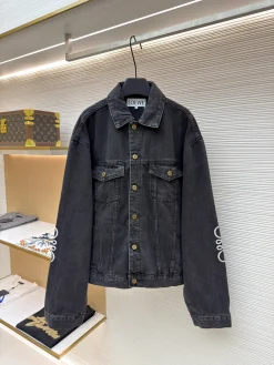 LOEWE Coats & Jackets Denim (Black) 46-52 C25202607120458