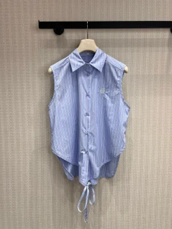 LOEWE Shirts & Polos Cotton (Blue-White) S-L B55202607051211