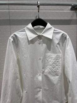 Alternative view of LOEWE Shirts & Polos Cotton (White) SML C00202607050325