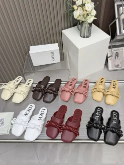 LOEWE Slides & Slippers Rubber (White-Brown-Pink-Yellow-Red-Black) EU35-43 B00202607050817