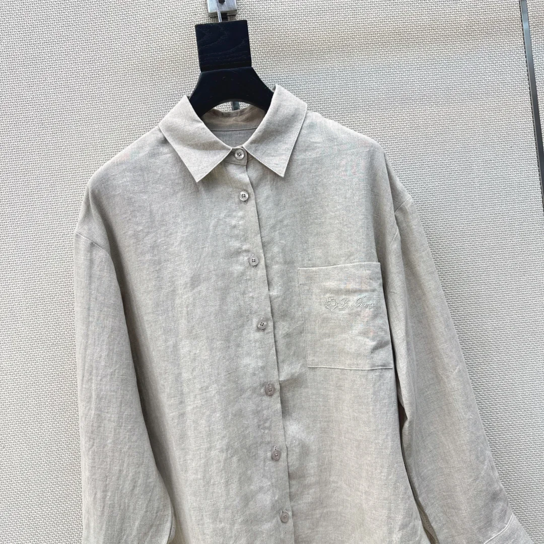 LORO PIANA Clothing Linen (Light Gray) S-L B65202607051355 - Image 2