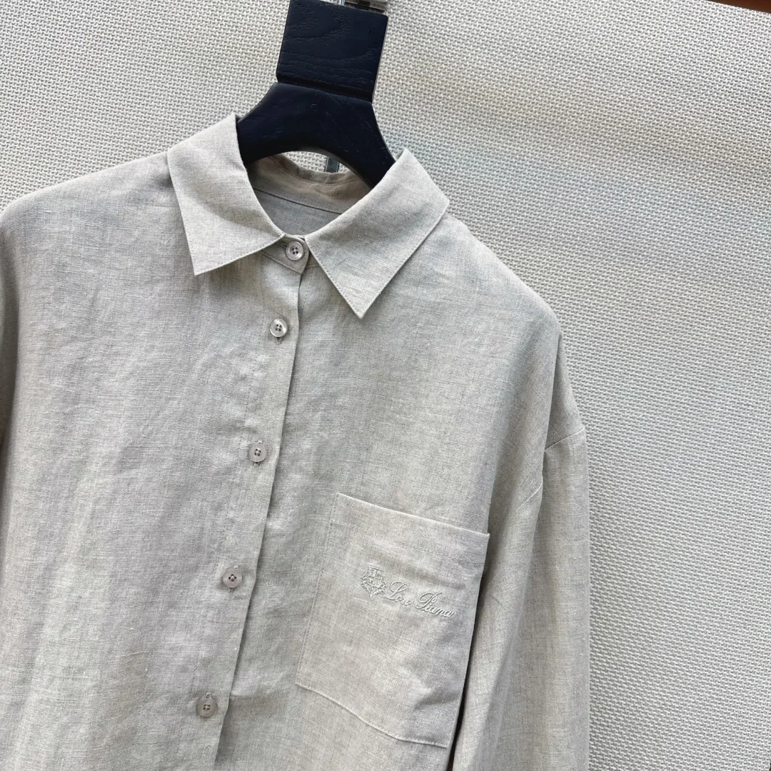 LORO PIANA Clothing Linen (Light Gray) S-L B65202607051355 - Image 3