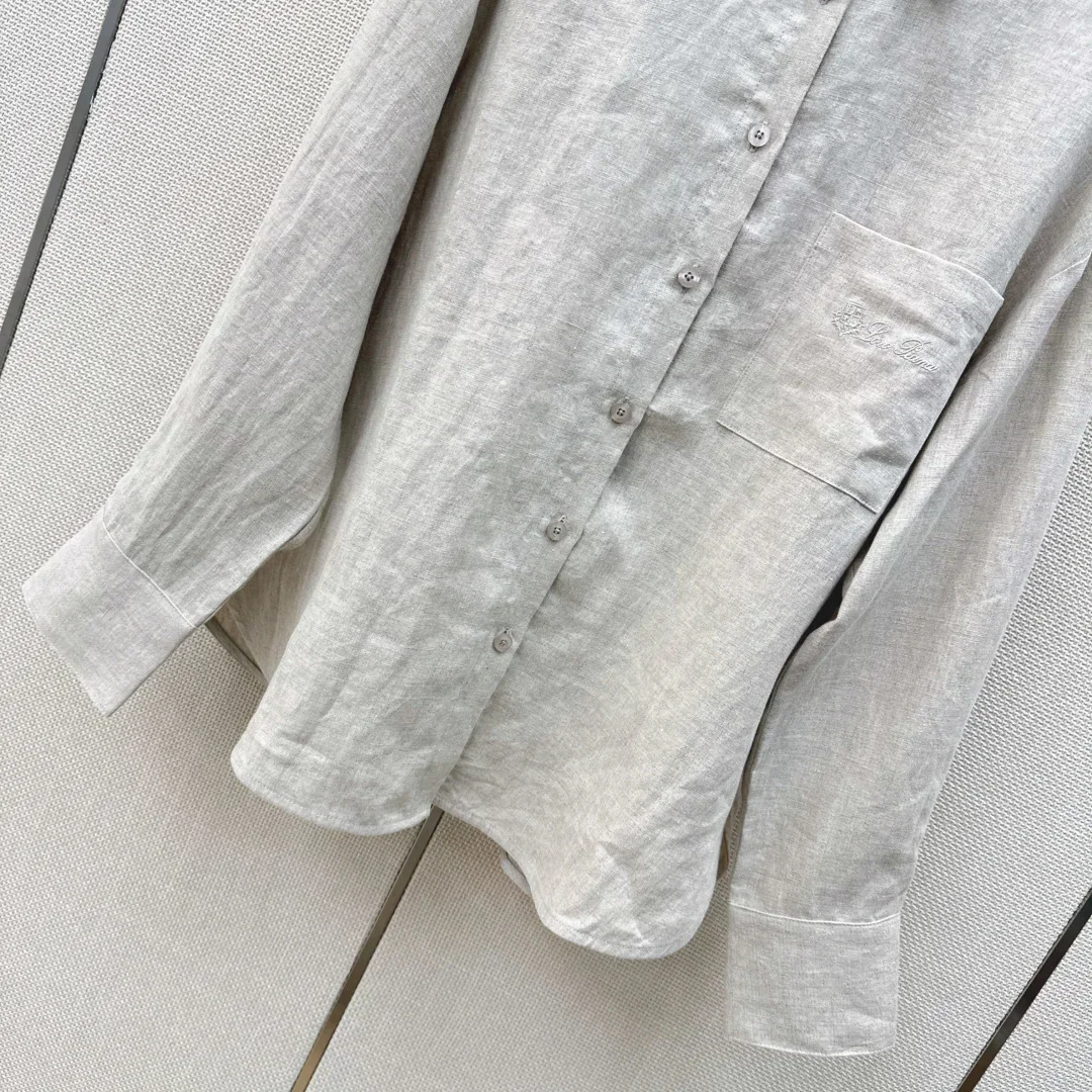 LORO PIANA Clothing Linen (Light Gray) S-L B65202607051355 - Image 6