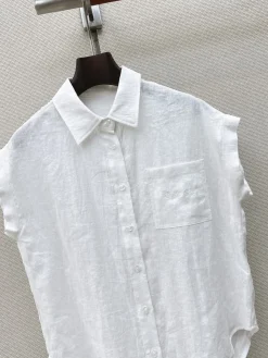 Alternative view of LORO PIANA Shirts & Polos Linen (White) S B75202607051447
