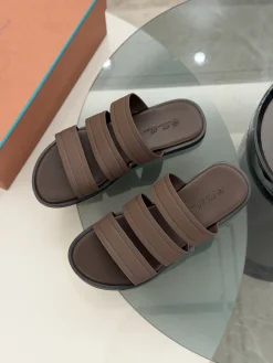 Alternative view of LORO PIANA Slides & Slippers Rubber (Brown) EU39-47 A90202607050397