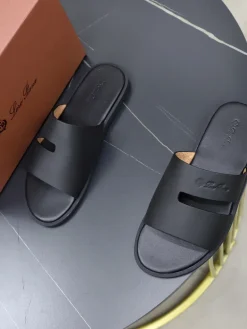 Alternative view of LORO PIANA Slides & Slippers Smooth Leather (Black) EU38-44 A20202607050644