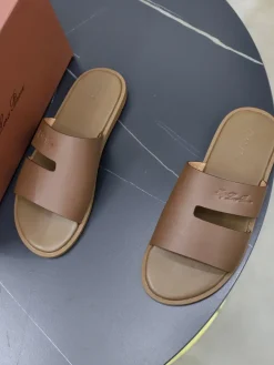 Alternative view of LORO PIANA Slides & Slippers Smooth Leather (Brown) EU38-44 A20202607050648