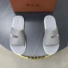 LORO PIANA Slides & Slippers Smooth Leather (Gray-White) EU38-44 A20202607050650