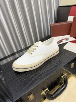 LORO PIANA Sneakers & Trainers Canvas (White-Beige) EU38-44 B10202607050863