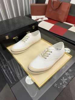 Alternative view of LORO PIANA Sneakers & Trainers Canvas (White-Beige) EU38-44 B10202607050863
