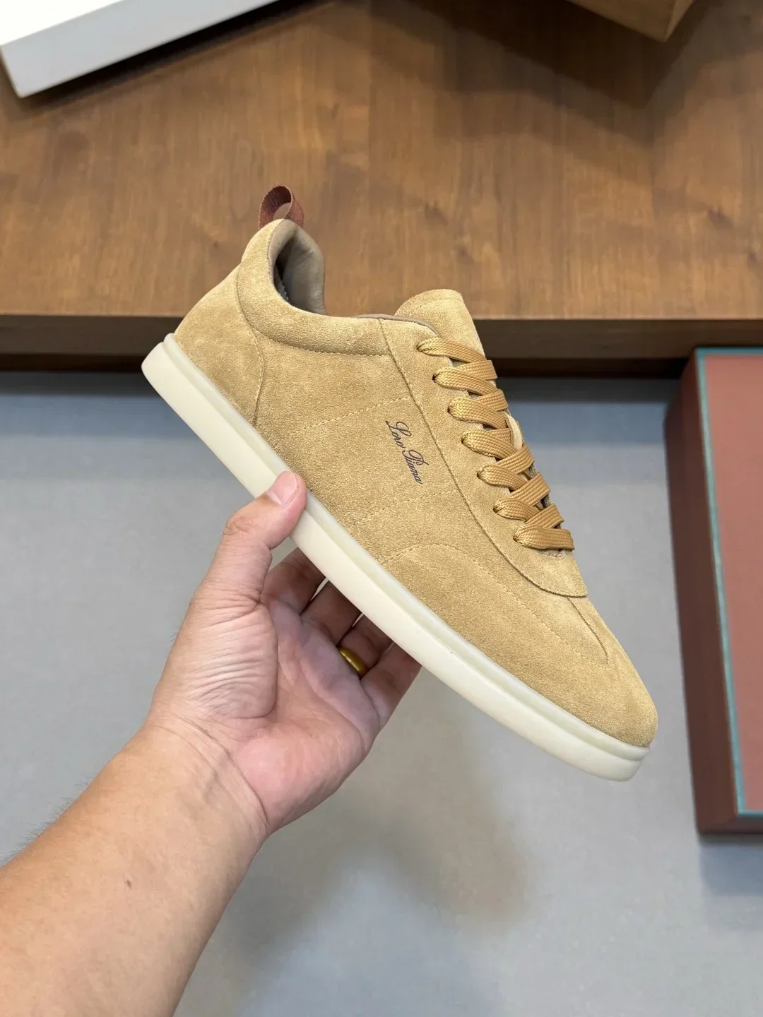 LORO PIANA Sneakers & Trainers Suede (Beige) EU39-44 C60202607051661 - Image 4