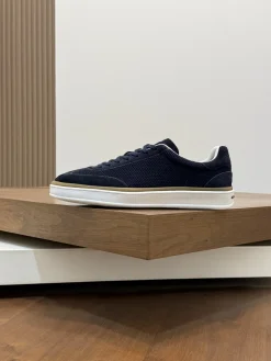 Alternative view of LORO PIANA Sneakers & Trainers Suede Mesh (Navy Blue-White-Brown) EU39-46 C60202607050410