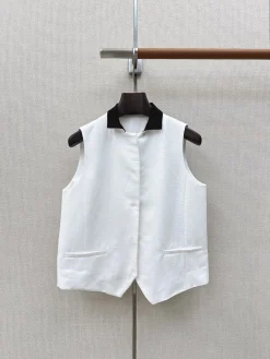 LORO PIANA Suits Linen (White-Black) S-L B25202607050926