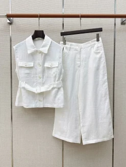 LORO PIANA Suits Linen (White) S-M-L C25202607051985