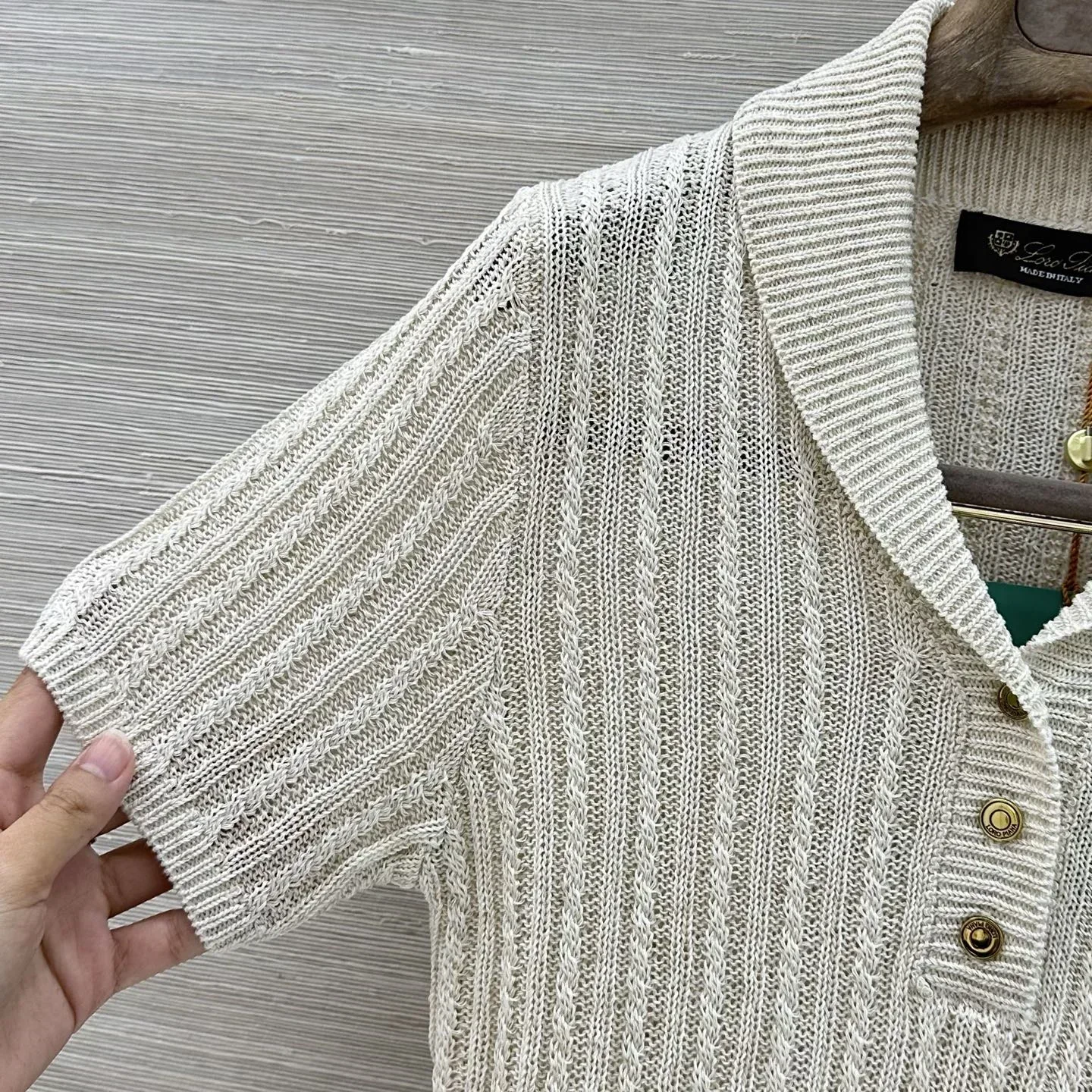 LORO PIANA Sweaters & Knitwear Knit Linen (White) S-L B55202607051218 - Image 3