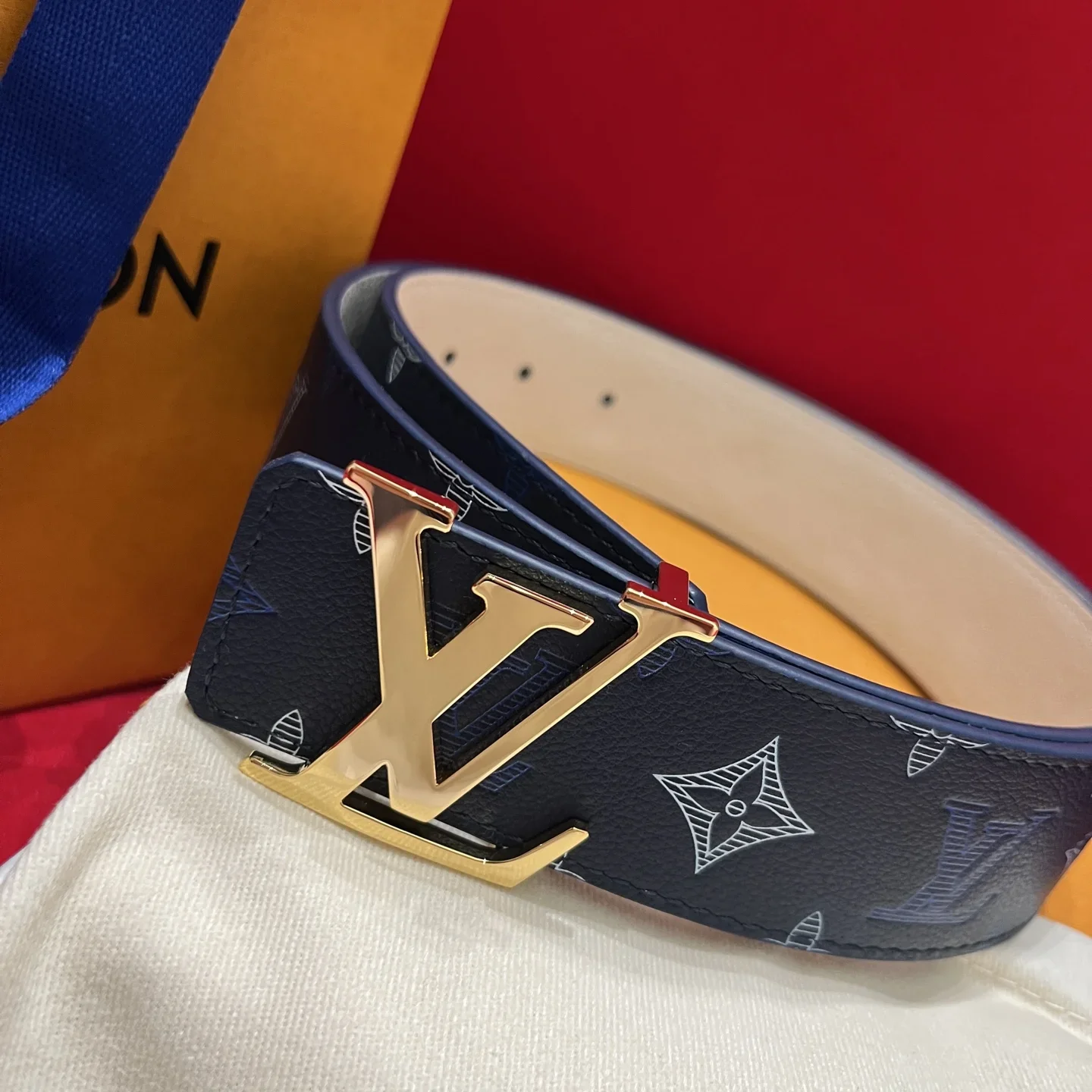 LV Belts Calfskin 4cm Width B80202607050540 - Image 7