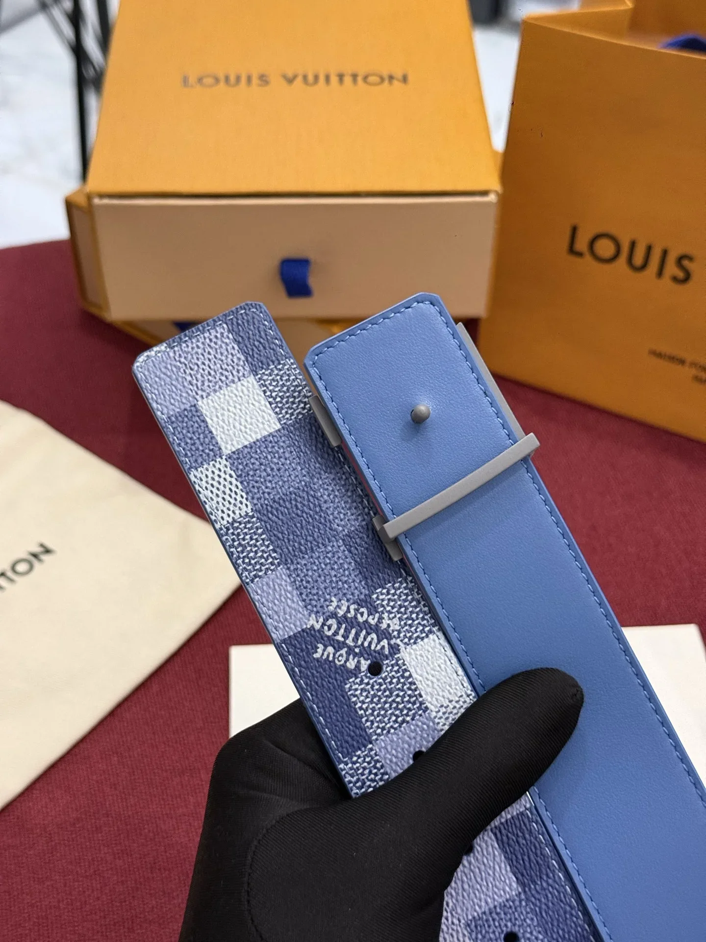 LV Belts Canvas Leather A60202607050520 - Image 3