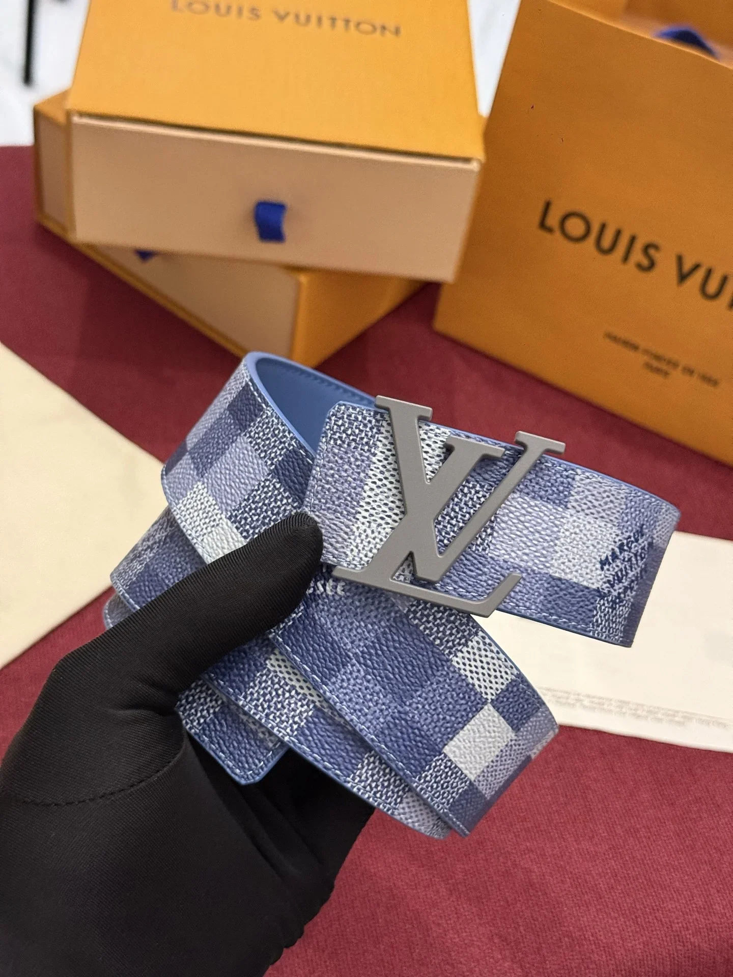 LV Belts Canvas Leather A60202607050520 - Image 4