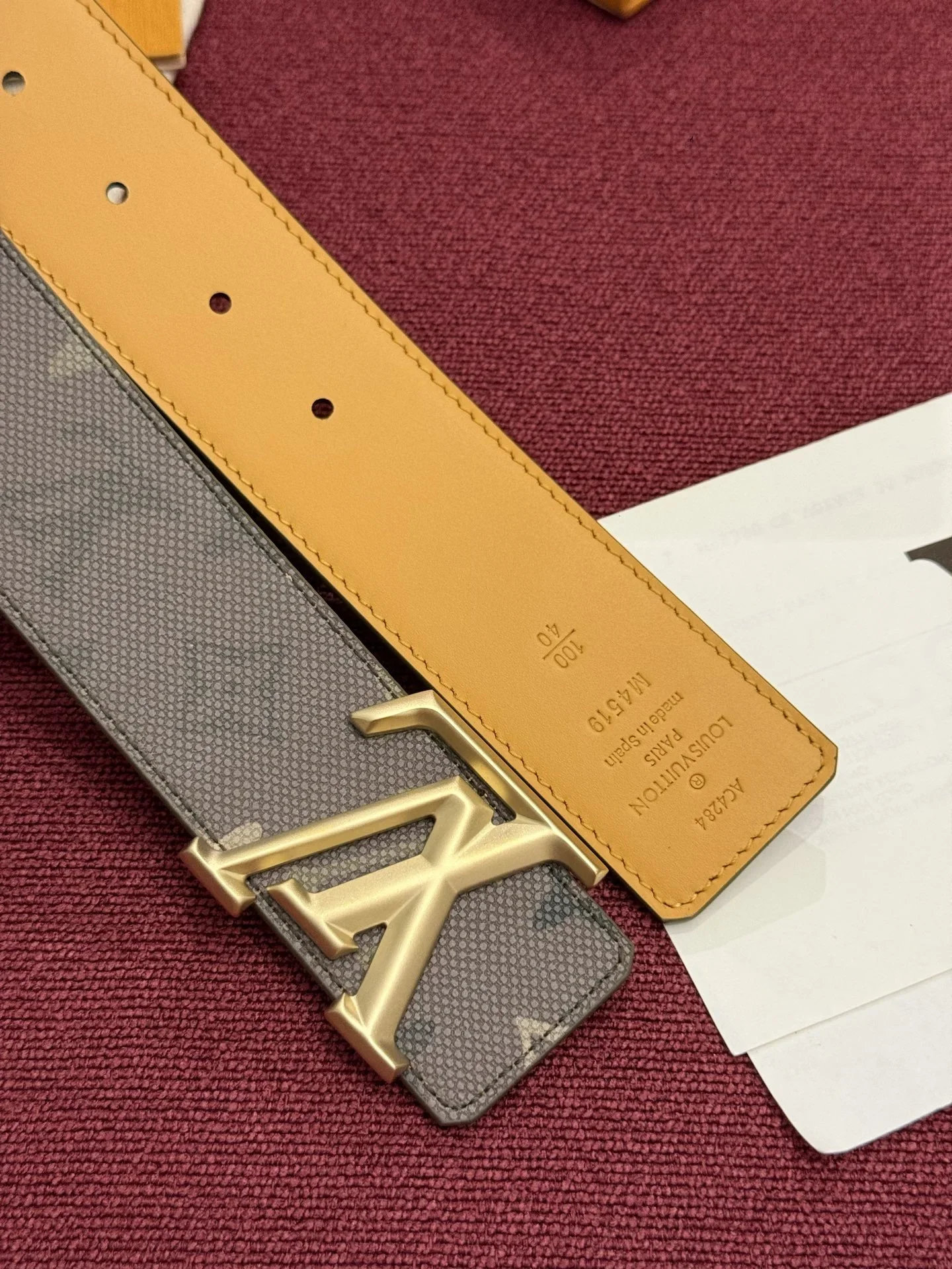 LV Belts Canvas Leather A60202607050527 - Image 3