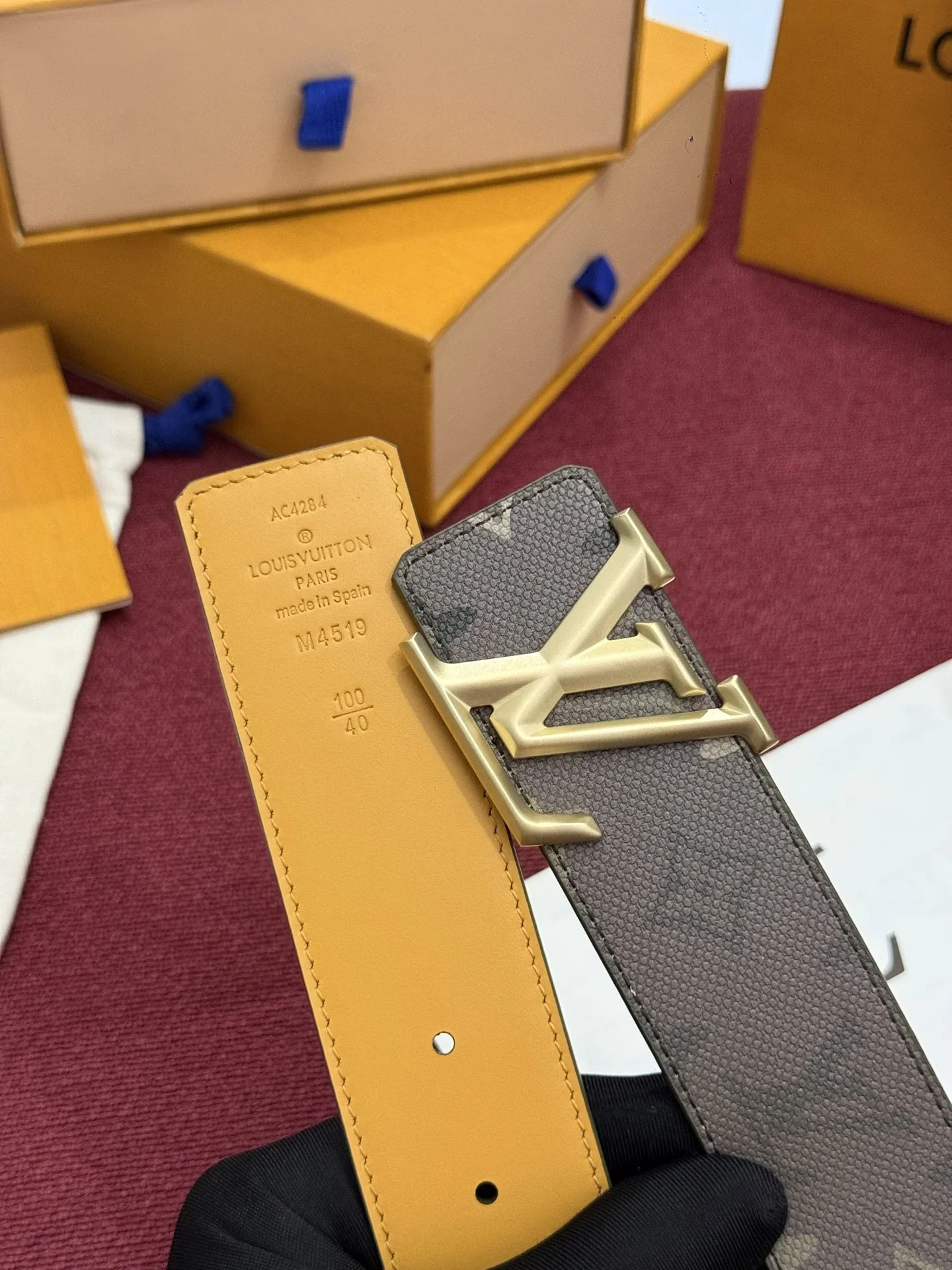 LV Belts Canvas Leather A60202607050527 - Image 4