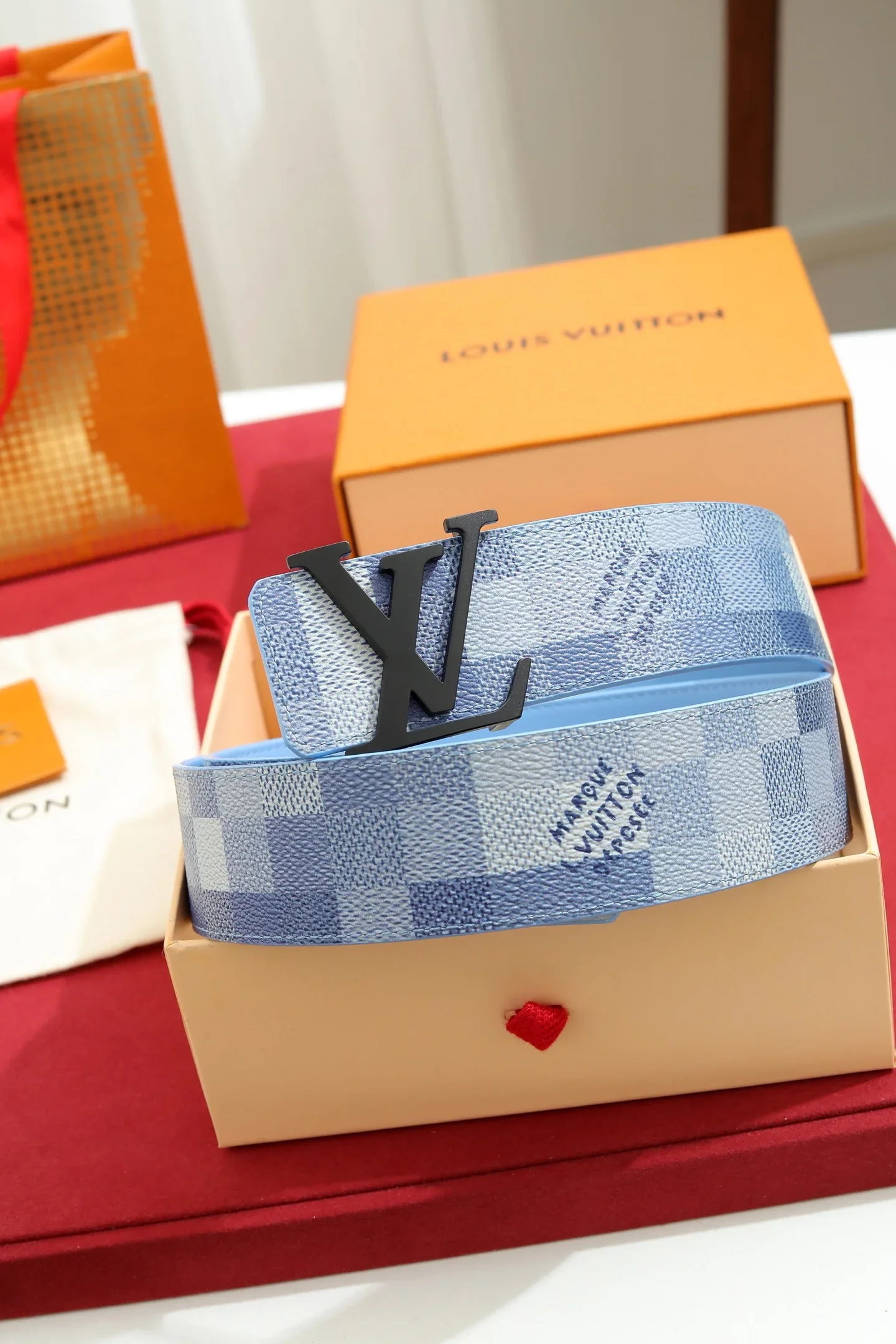 LV Belts Coated Canvas 4.0cm Width B20202607050519
