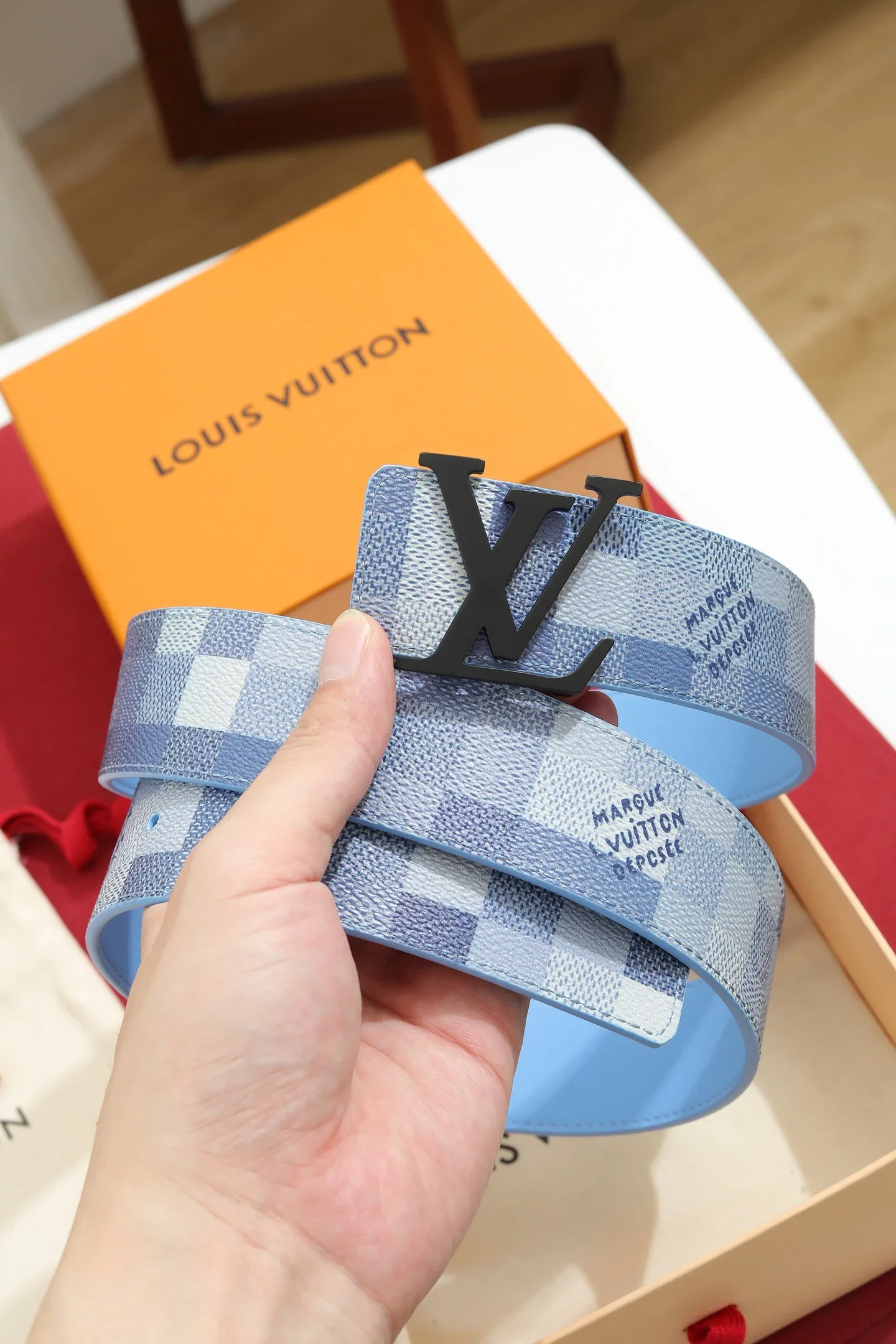 LV Belts Coated Canvas 4.0cm Width B20202607050519 - Image 3