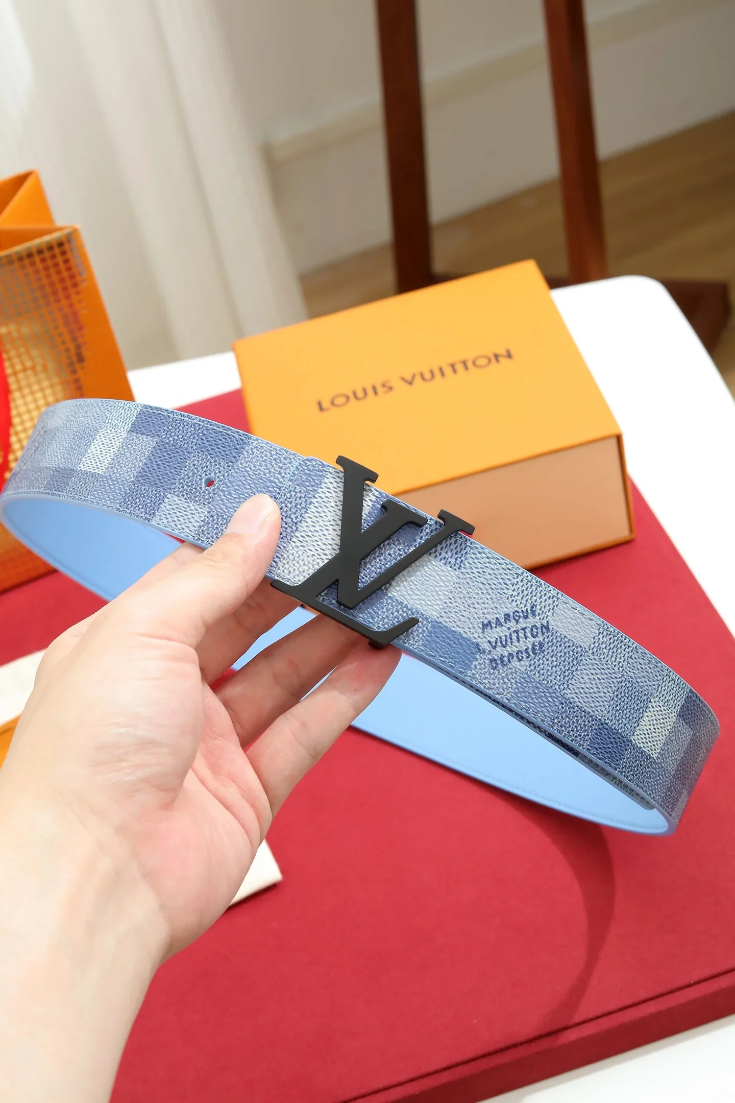 LV Belts Coated Canvas 4.0cm Width B20202607050519 - Image 7