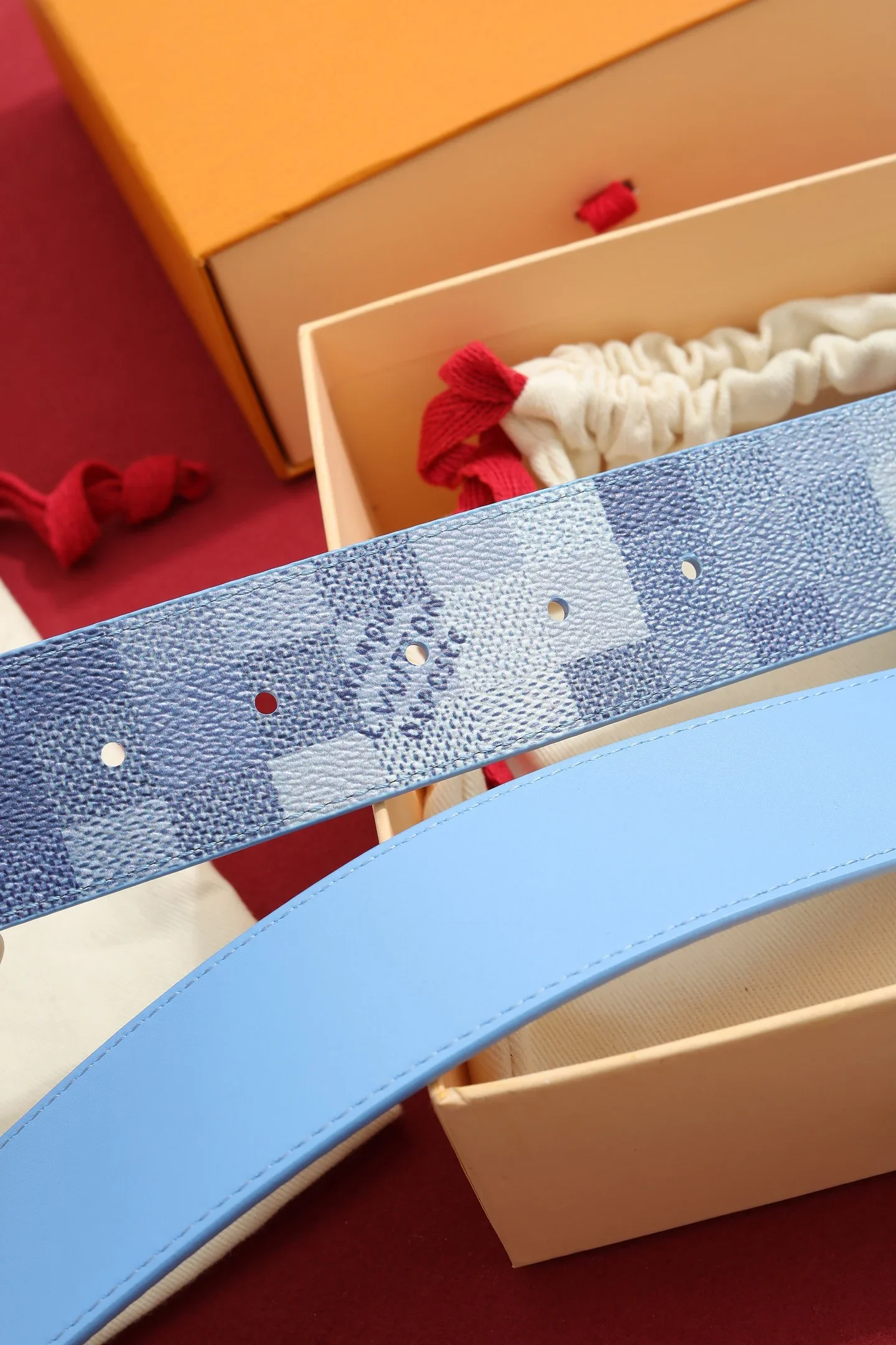 LV Belts Coated Canvas 4.0cm Width B20202607050519 - Image 8