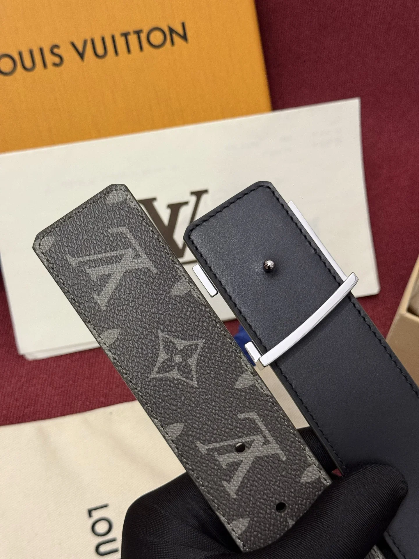 LV Belts Monogram Canvas Leather A60202607050525 - Image 5