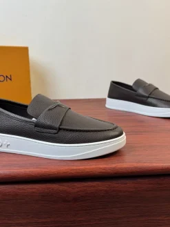LV Boat Shoes & Espadrilles Togo Leather (Brown-White) EU38-45 C70202607051698