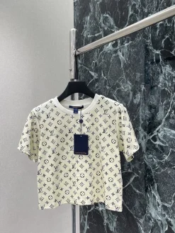 LV Clothing Cotton (White-Black) S_M_L A80202607050553